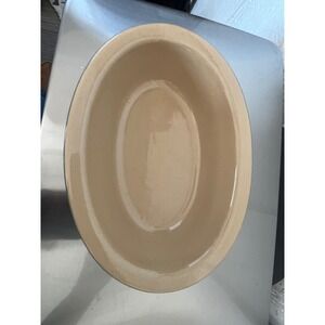 Mason Cash Casa‎ Oval Baking Dish Beige Green English Ceramic 8 inch